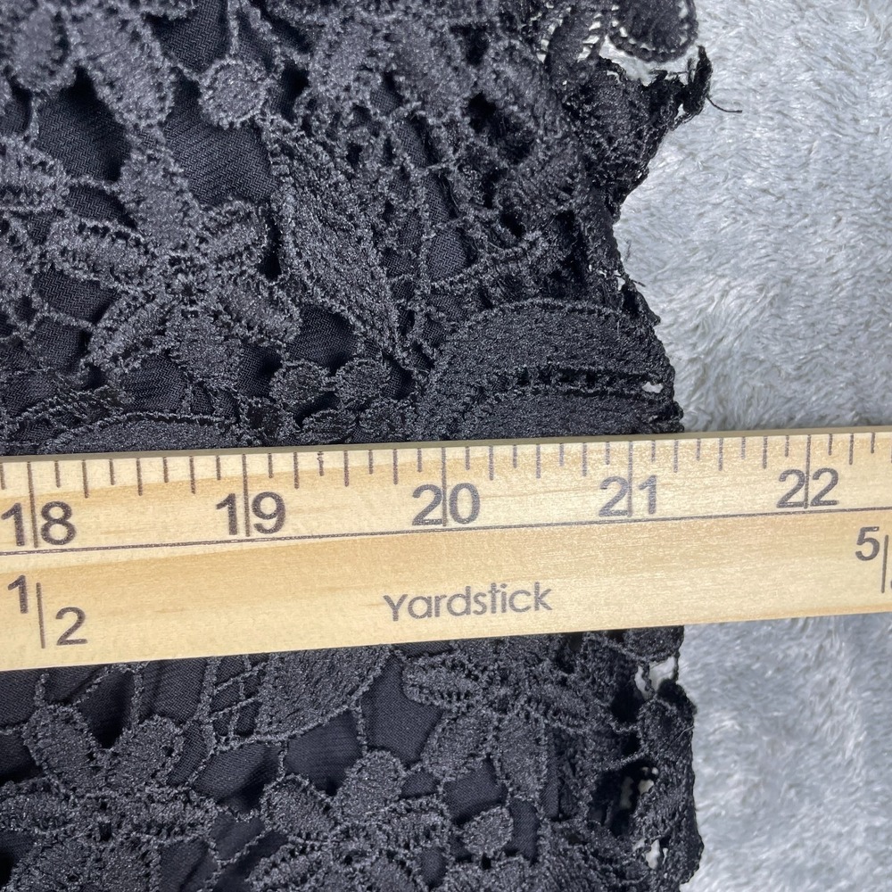 Lauren Ralph Lauren Dress Women's Plus 1X Black Lace Off Shoulder Cocktail LBD - Picture 6 of 8